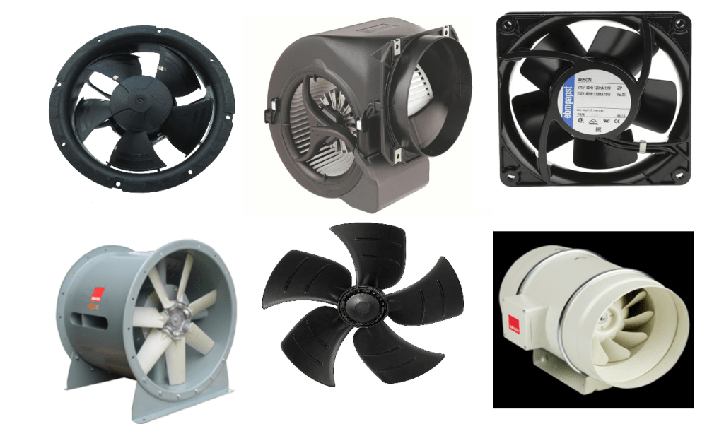 FANS, MOTORS, BLADES & ASSY